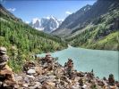 Конные походы в горах Алтая. Шавлинские озера - предгорье Белухи (3 фотографии)