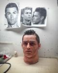 Реалистичный силиконовый муляж головы фотография